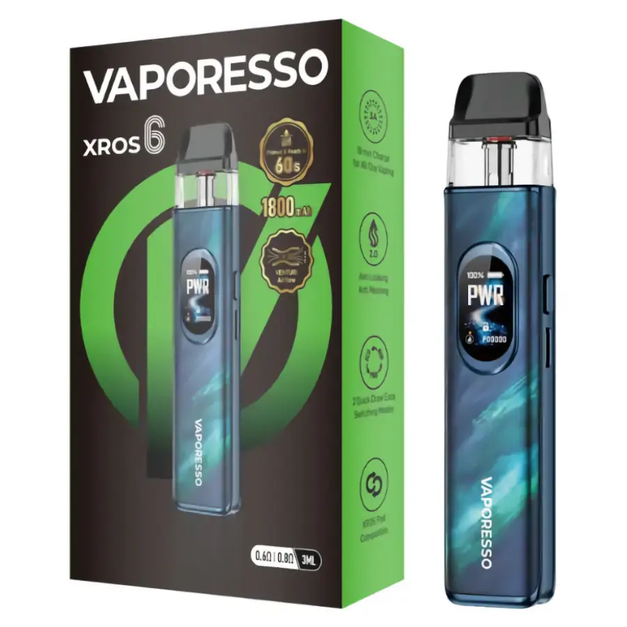 Vaporesso XROS 6 (Aurora Blue)