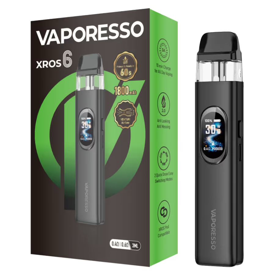 Vaporesso XROS 6 (Cosmic Black)